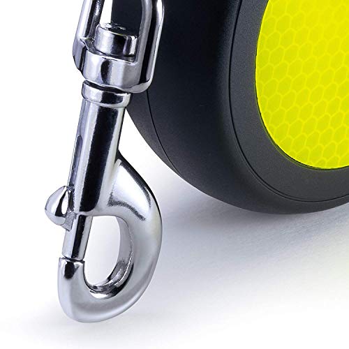 Flexi Neon Tape Green 5m Retractable Dog Leash/Lead for Dogs