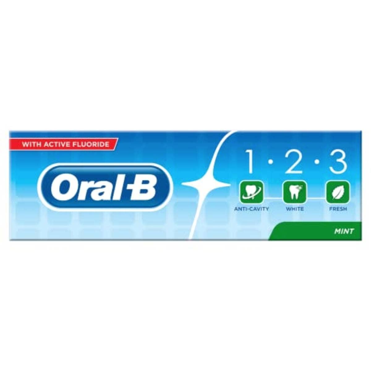 ORAL-B Manual 1.2.3 Fresh Mint Toothpaste, 75 ml