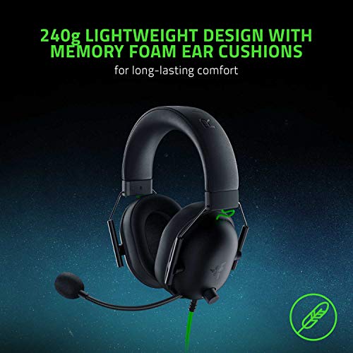 Razer BlackShark V2 - Premium Esports Gaming Headset (TriForce 50mm Drivers, HyperClear Cardiod Mic, Advanced Passive Noise Cancelation