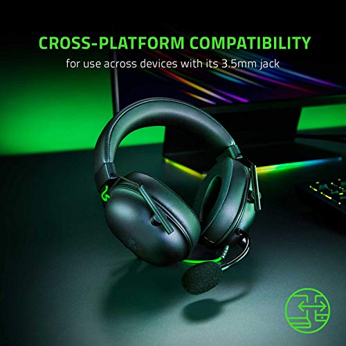 Razer BlackShark V2 - Premium Esports Gaming Headset (TriForce 50mm Drivers, HyperClear Cardiod Mic, Advanced Passive Noise Cancelation