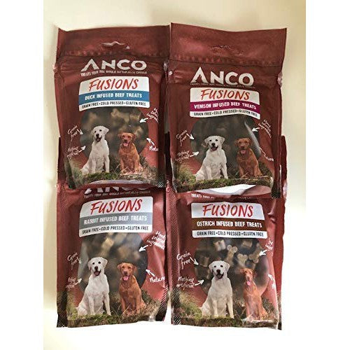 Anco Fusions Dog Treats Variety Pack (Pack of 4)