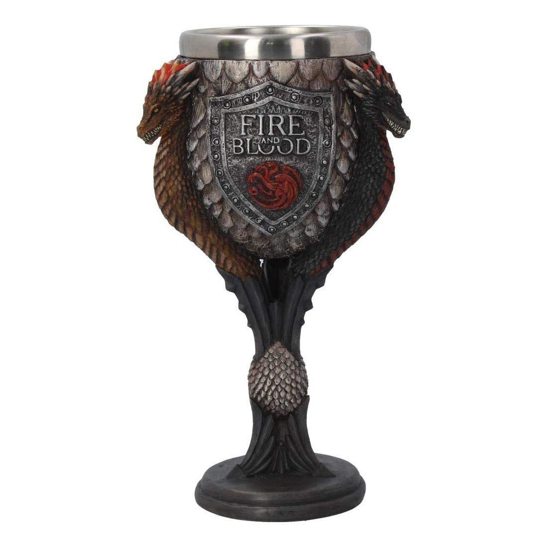 Nemesis Now House Targaryen Goblet Game of Thrones Goblet 23cm Grey