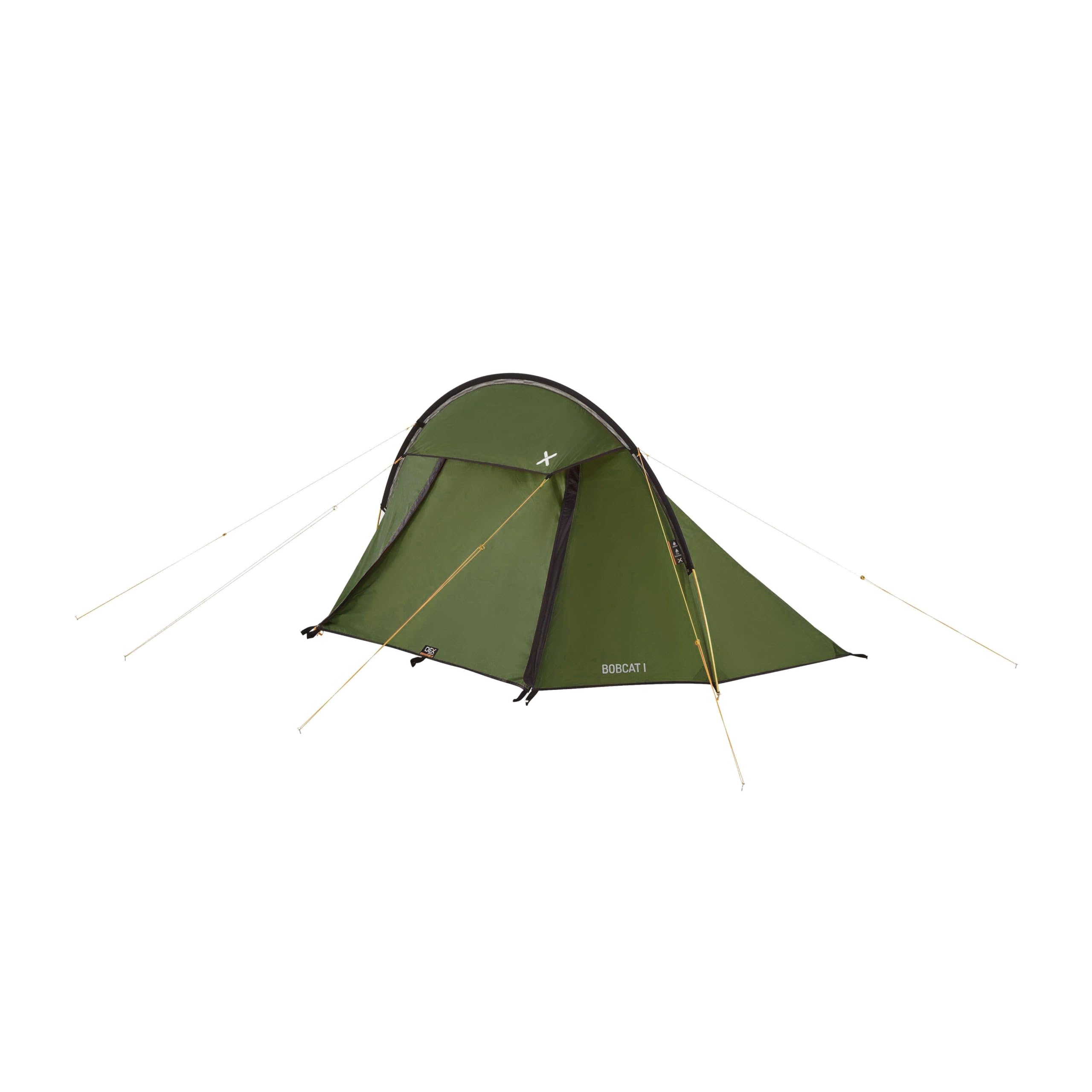 OEX Bobcat Tent for 1 Person for Harsh Weather Conditions, 1 Man, Compact, Ultra Lightweight, Sturdy, Easy to Pitch, Expeditions, Backpacking, Hiking, Wild Camping, Bike Tours, 5000mm HH, Green