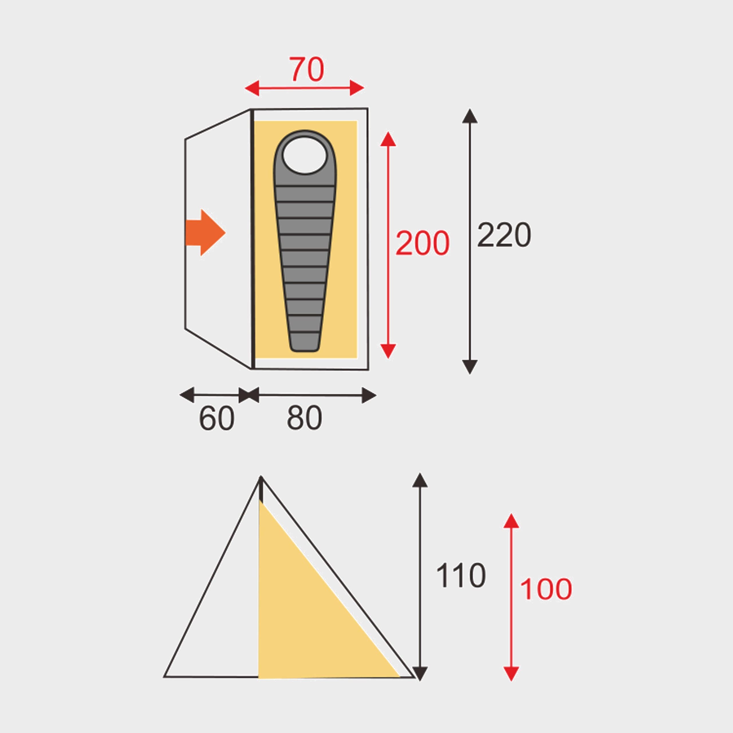 OEX Bobcat Tent for 1 Person for Harsh Weather Conditions, 1 Man, Compact, Ultra Lightweight, Sturdy, Easy to Pitch, Expeditions, Backpacking, Hiking, Wild Camping, Bike Tours, 5000mm HH, Green