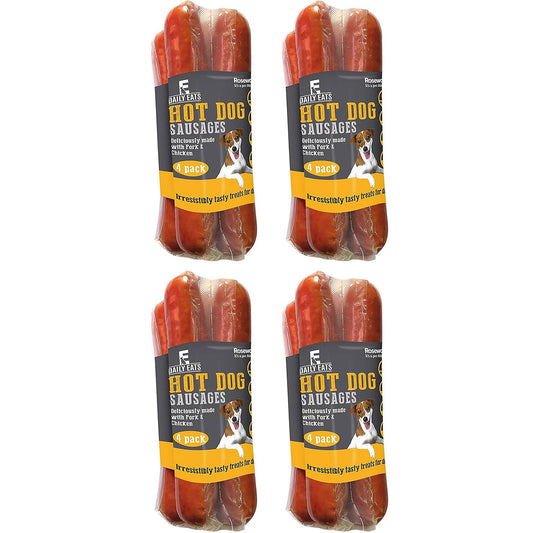 Rosewood Chicken & Pork Dog Sausages Bundle (4 x 4 Pack)