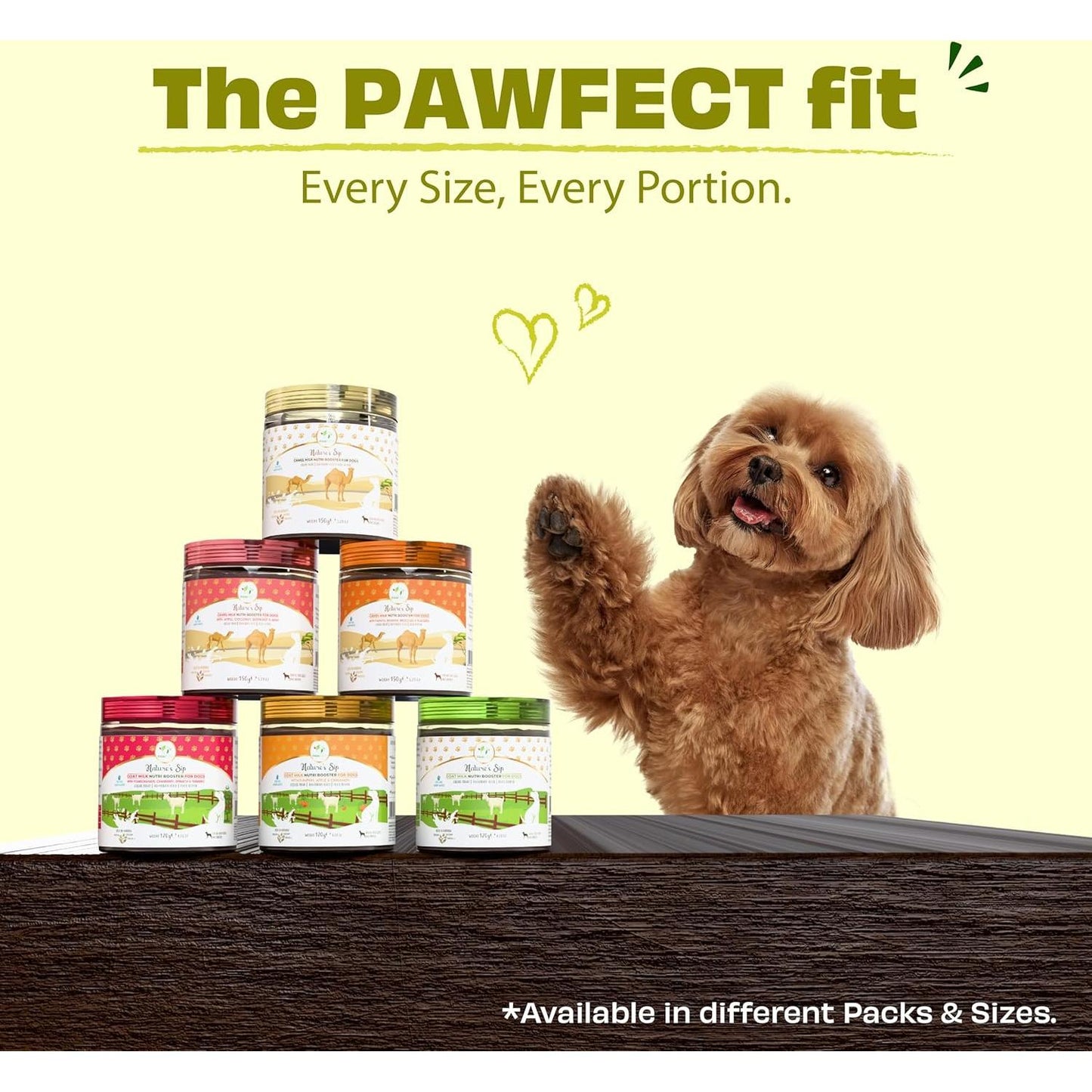 Nature's Sip 100% Natural Goat Milk Powder Natural Probiotic for Dogs 120g