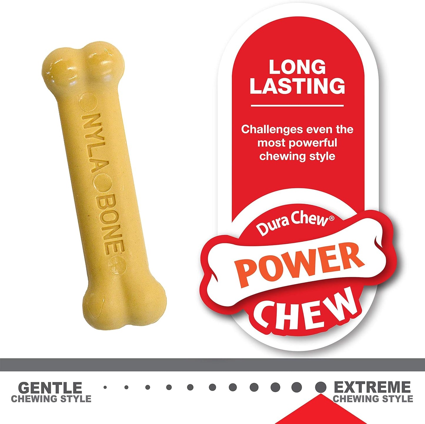 Nylabone Gentle Puppy Dog Teething Chew Toy Bones, Chicken/Peanut Butter Flavour, XS, for Puppies Up to 7kg (Twin Pack), for All Breed Sizes