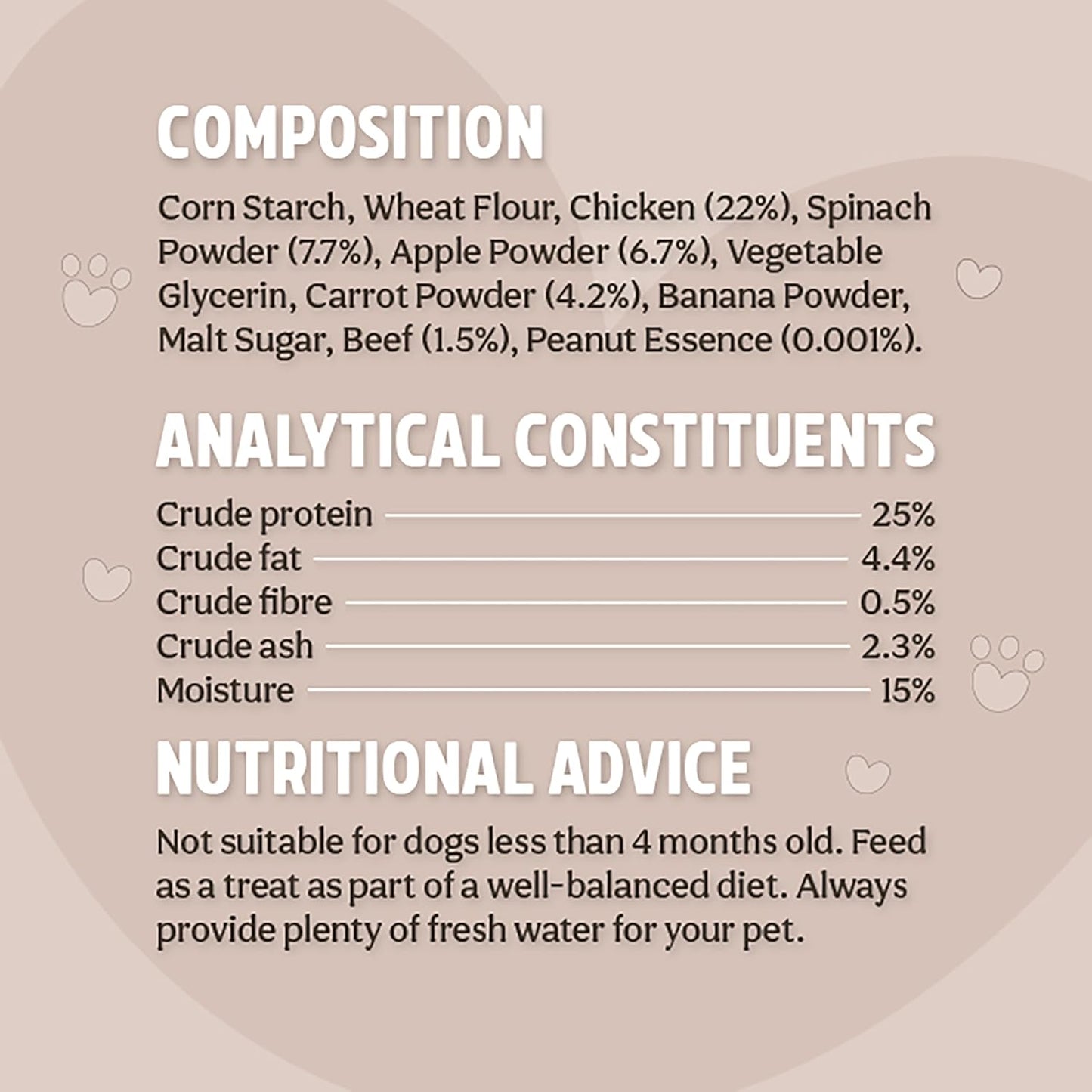 Rosewood Magic Bone Filled Twists for Dogs - Chicken and Peanut Butter Flavour Dog Treats, Rawhide Free, Medium Sized Dog Chews for Small, Medium and Large Dogs, 6pc (Case of 10 x 195g)